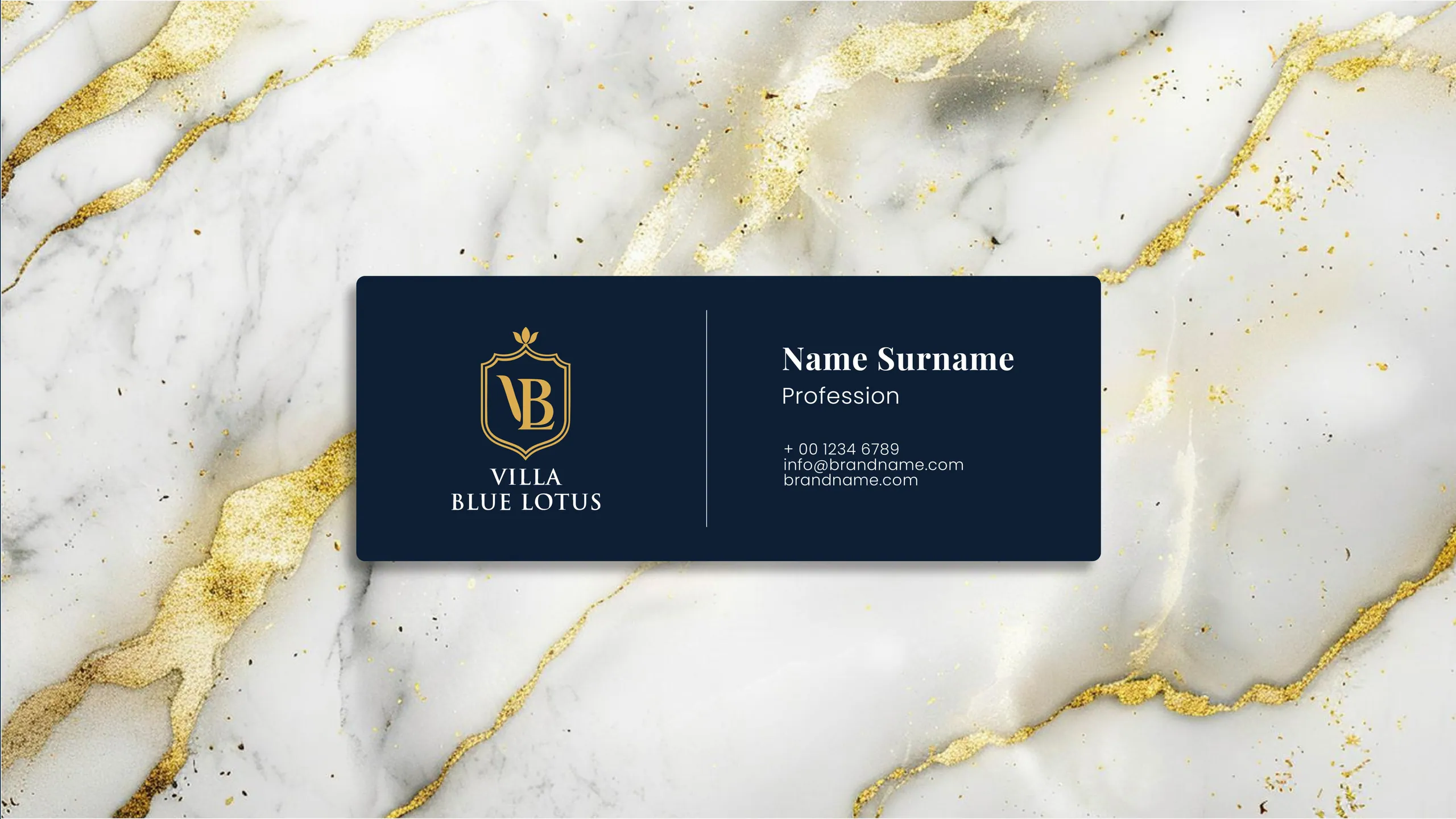 Villa Blue Lotus brand identity